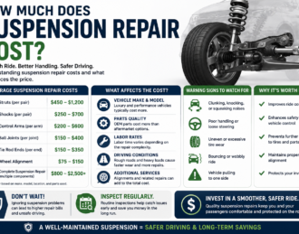 suspension repair cost infographic